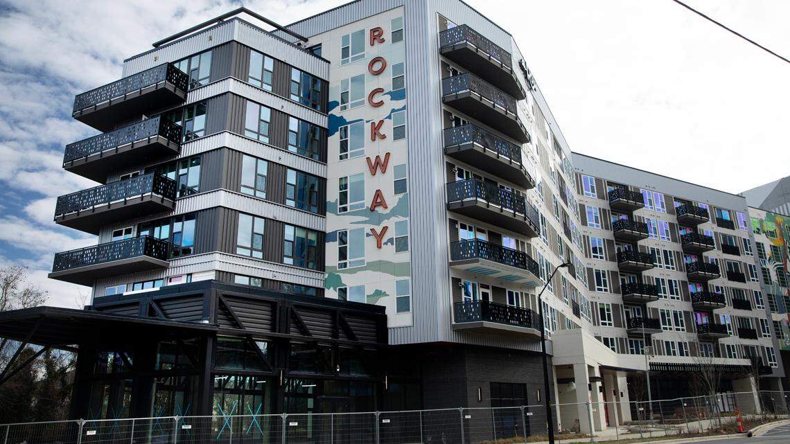 Rockway Raleigh, a 9.7-acre, mixed-used development connected to the Rocky Branch Creek and greenway on S. Saunders Street.