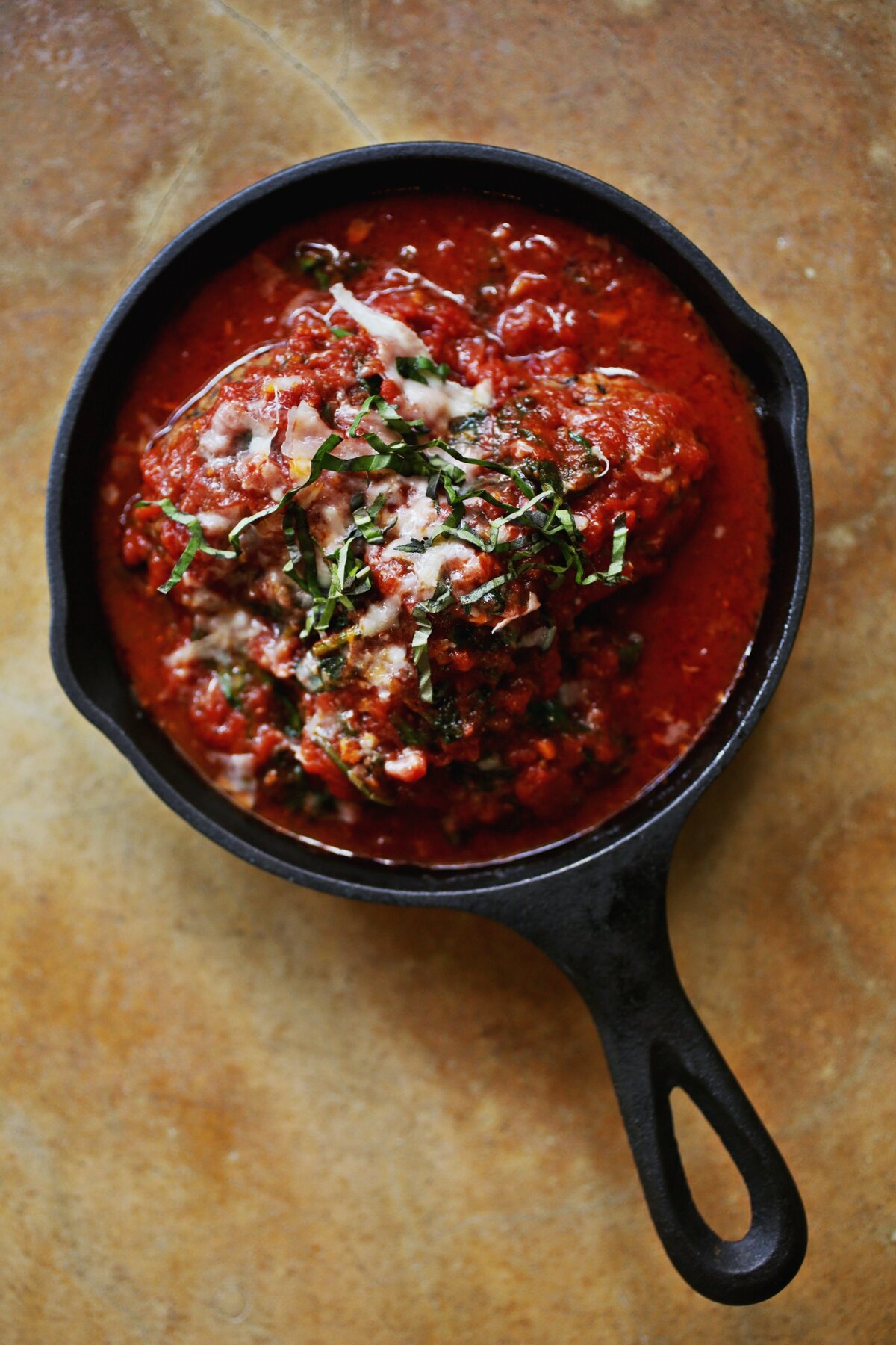 The Meatball Trio is made up of roasted meatballs, marinara, spinach, crostini and served in its own personal skillet at Nancy’s Pizzeria in Raleigh.