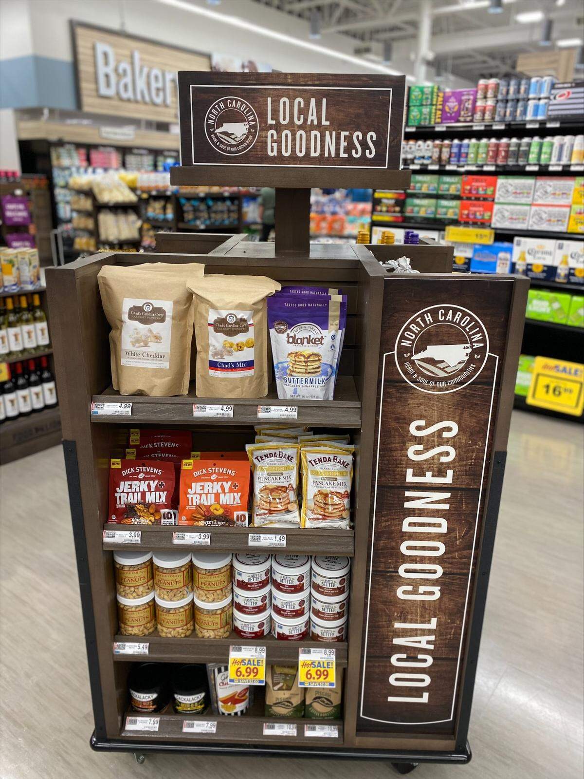 The new Food Lion store in Pittsboro will carry items with ties to the local community and NC, such as beer from Pittsboro-based Carolina Brewery.