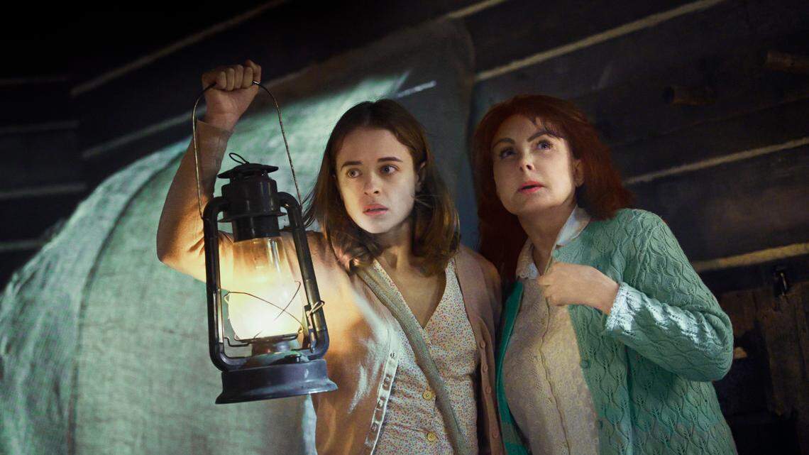Raechelle Bano, left, stars as Ruby and Naomi Judd stars as Grandmère Catherine in V.C. Andrews’ ”Ruby” on Lifetime.