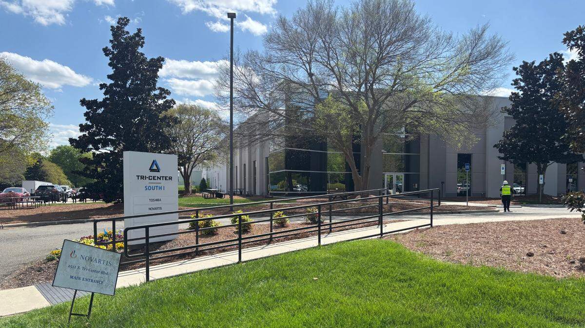 The Novartis Gene Therapies manufacturing facility on Tricenter Blvd. in Durham, N.C., just outside Research Triangle Park.