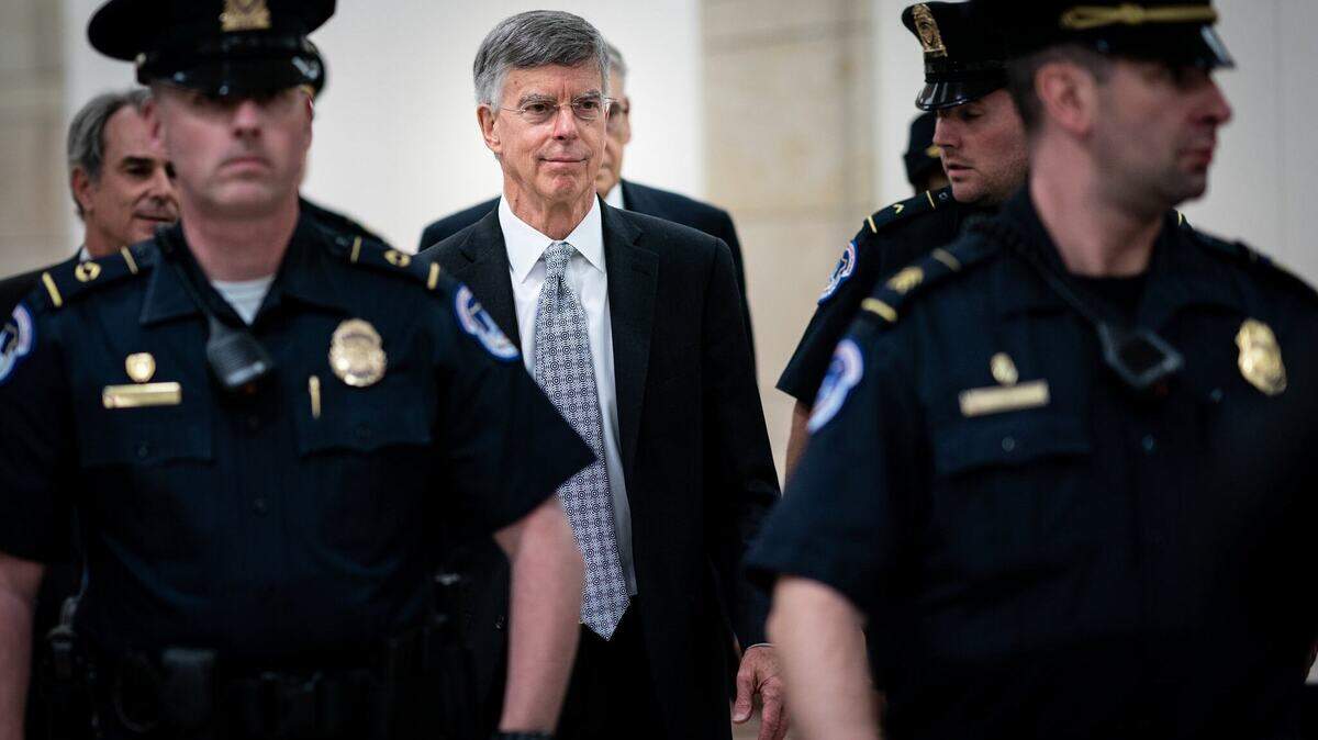 William B. Taylor Jr., the top American envoy to Ukraine, will testify next Wednesday in a public hearing.Credit. (Erin Schaff/The New York Times)