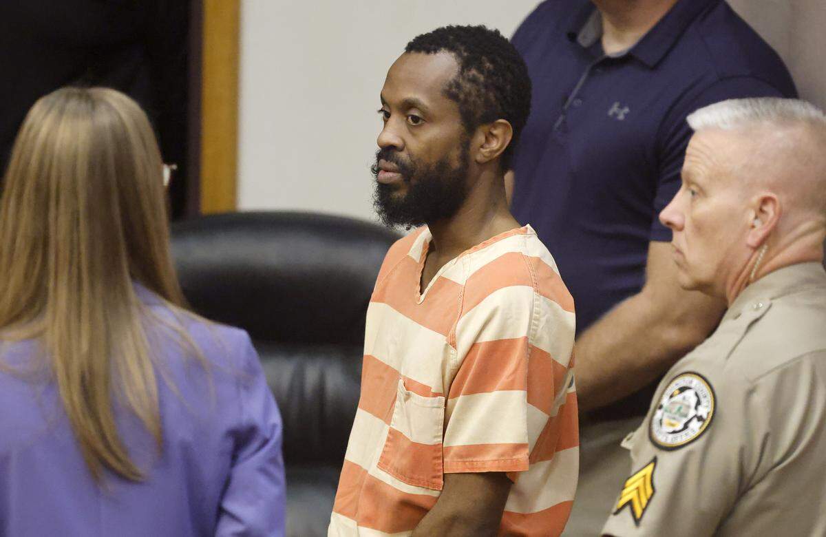 Wellington Dickens III makes his first appearance for an additional three murder charges at the Johnston County Courthouse in Smithfield, N.C., Wednesday, Oct. 29, 2025. Dickens is charged with four counts of murder in the deaths of his children.