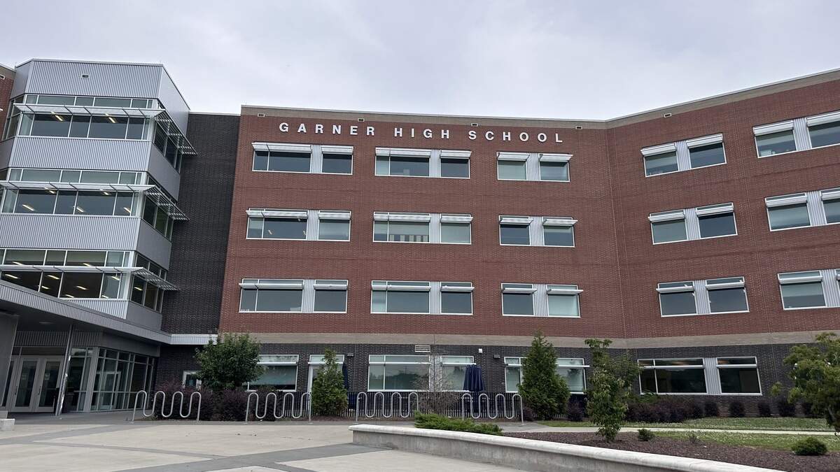 Garner Police have arrested a registered sex offender and charged him with illegally being at Garner Magnet High School.