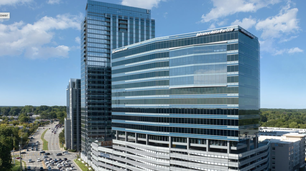 Highwoods Properties announced this week that it plans to purchase the 20-story, 346,000-square-foot Advance Auto Parts tower at 4200 Six Forks Rd. for an undisclosed sum.