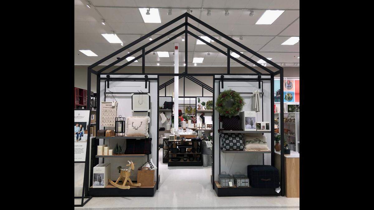 The Target store at Brier Creek in Raleigh shows off The Barn display housing the Hearth & Hand with Magnolia brand by Chip and Joanna Gaines, a brand exclusive to Target.