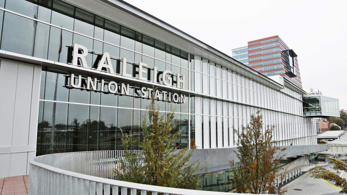 Raleigh’s Union Station, which opened in 2018, handled nearly 28% more passengers last year than in the last full year before the COVID-19 pandemic.