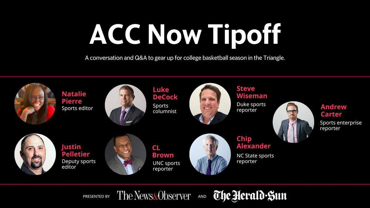 Join The N&O’s sports staff on Nov. 9 to talk college basketball.