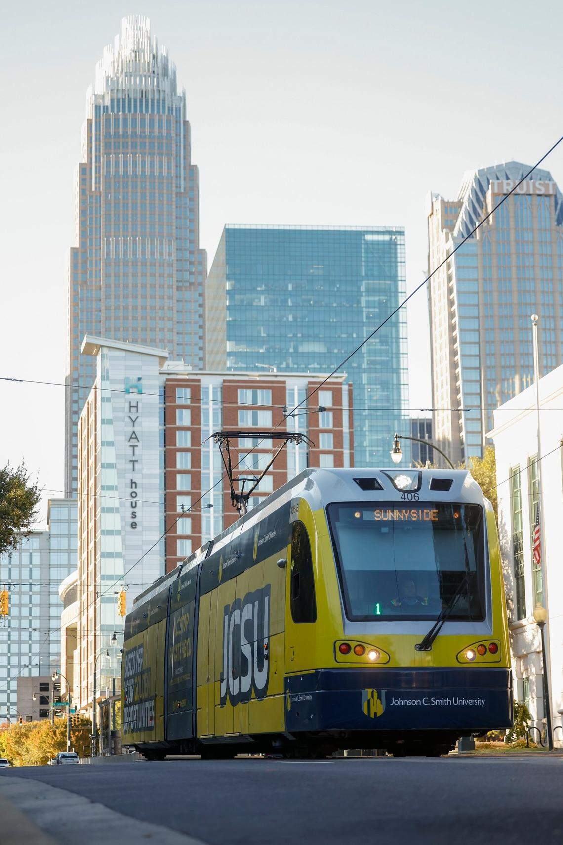 If you use a CATS trolley like this one pictured, remember it’s a crime to curse on public transit in North Carolina.