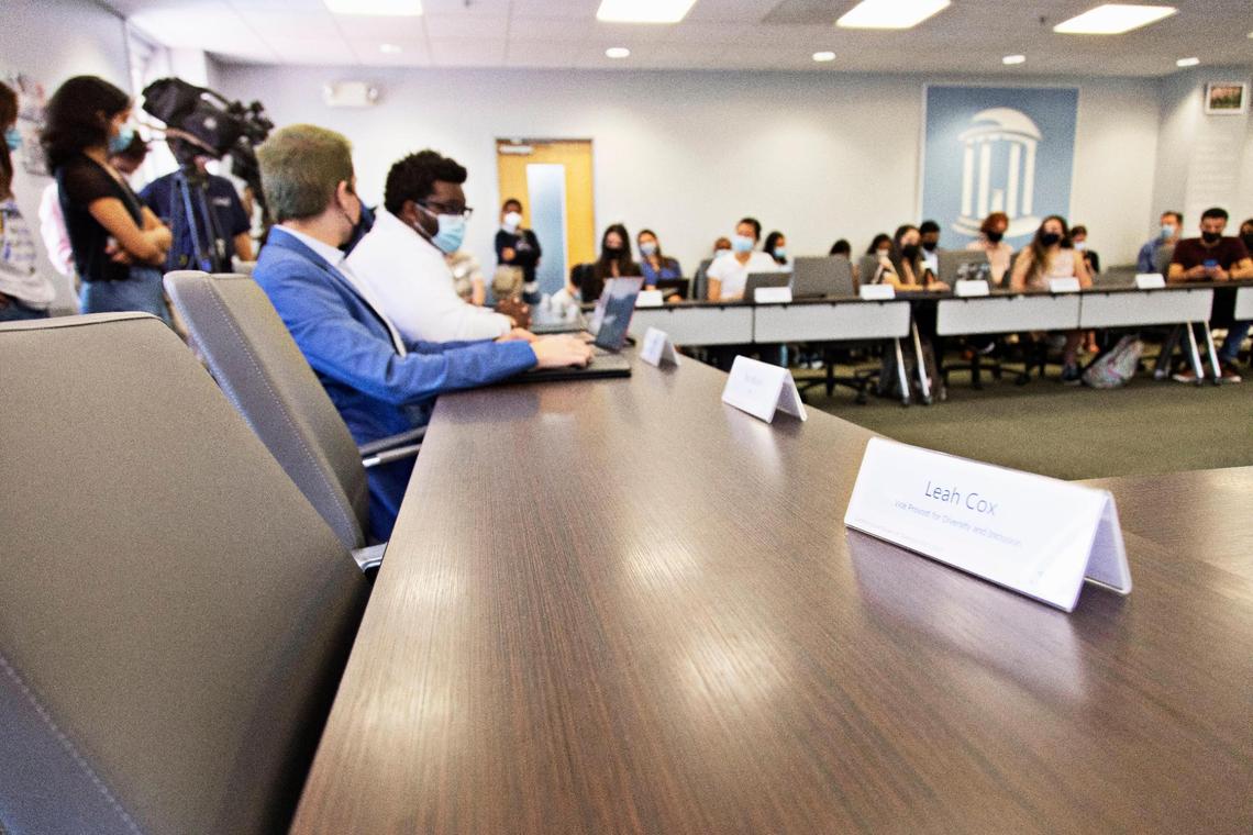 Some attendees of the UNC-CH student government meeting in Chapel Hill mentioned their disappointment that UNC-CH administration did not attend the meeting with student organization presidents to address concerns over the rise in COVID-related cases on Friday, Sept. 3, 2021.