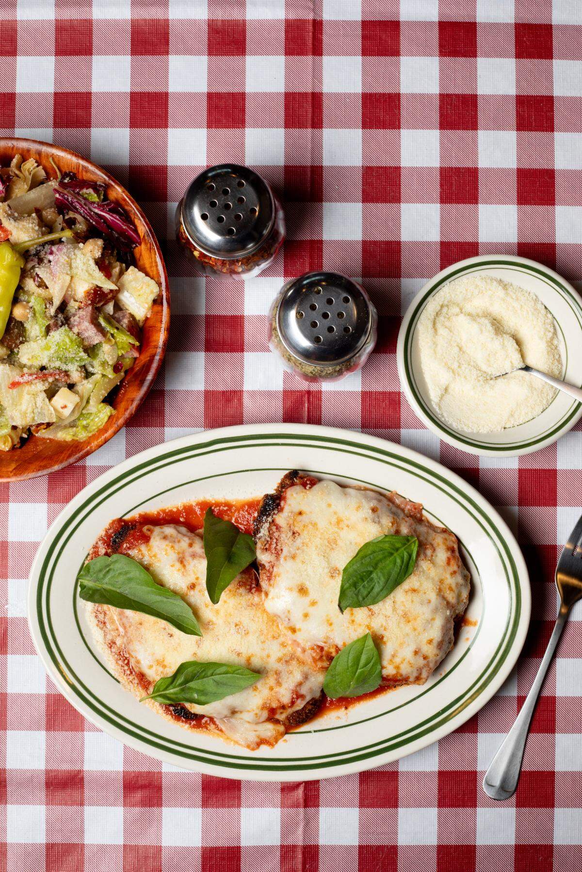 While pizza is in the name, chicken parm might be the heart of Dino’s Pizza.