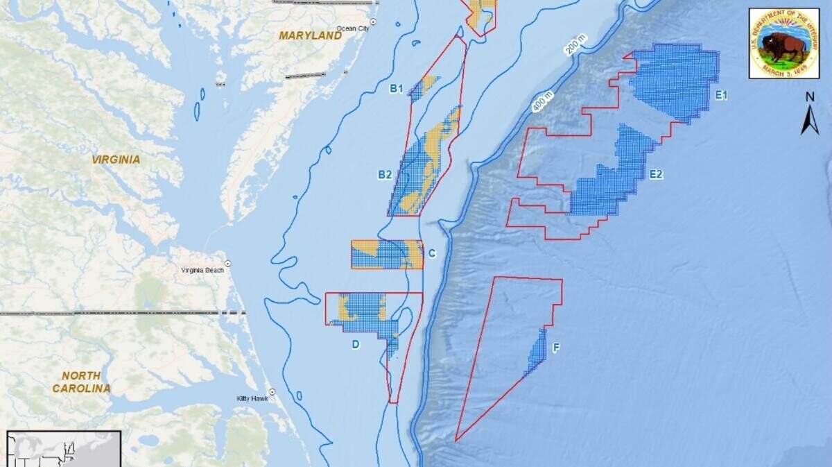 The Bureau of Ocean Energy Management is proposing eight new wind energy lease areas, including two off of the North Carolina coast. One of those is far enough from shore that it would require floating wind turbines, a new technology that likely means development is more than a decade away.