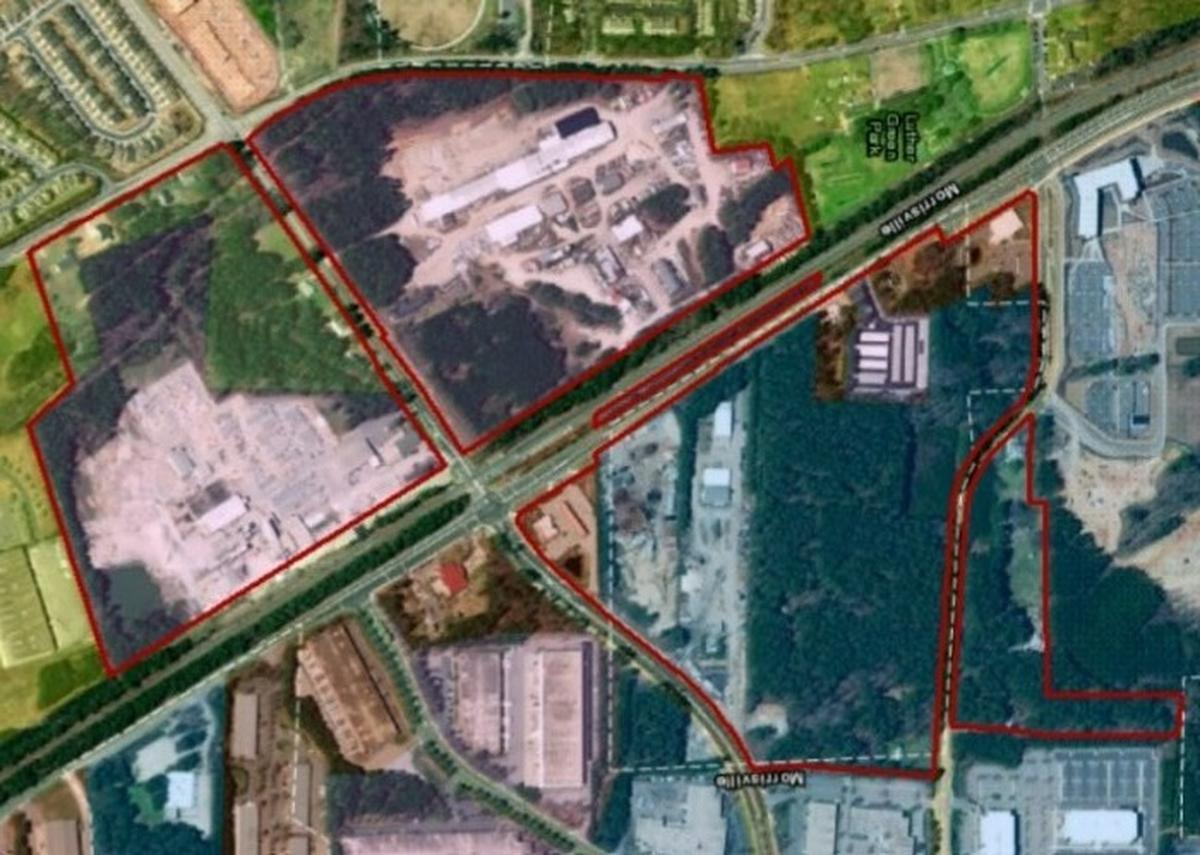 The Chapel Hill Road subarea in Morrisville was rezoned as a Transit Oriented Development district allowing for denser mixed-use development near a transit station.