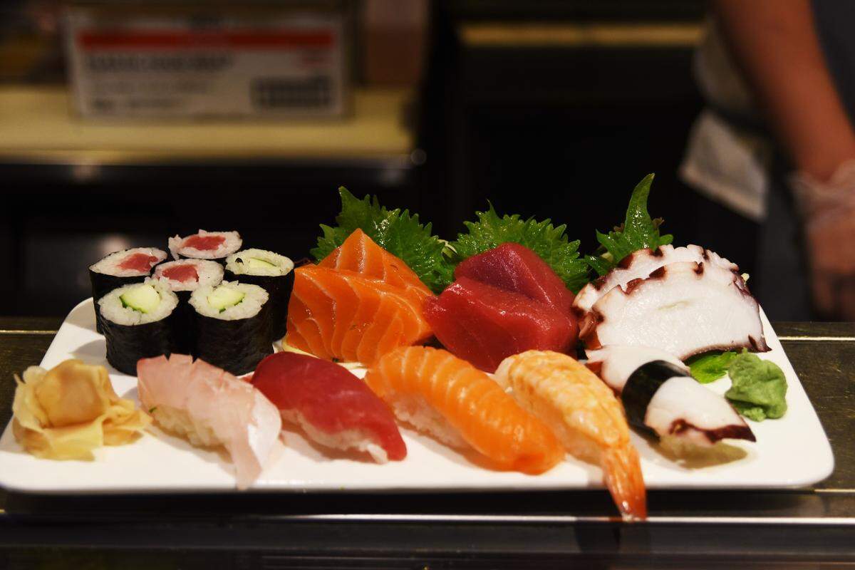 A plate of sushi is prepared at Waraji Japanese Restaurant in Raleigh, one of the Triangle’s top sushi bars. 