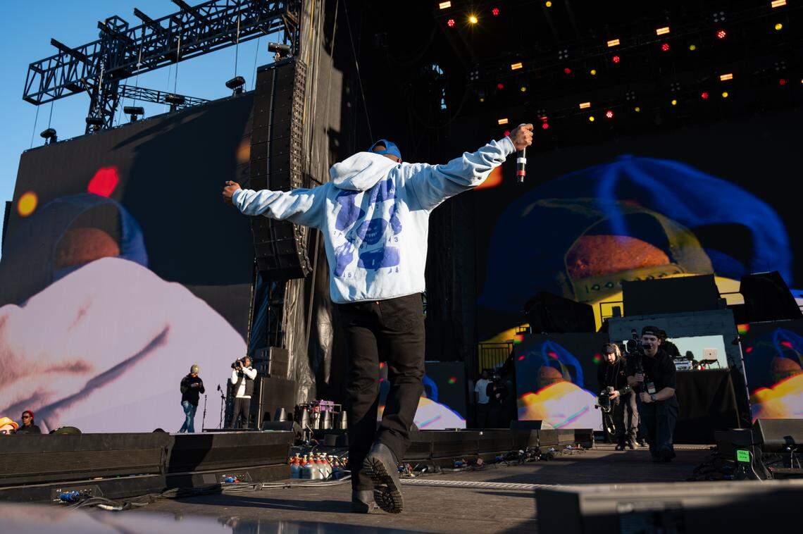 Schoolboy Q performs at the first day of Dreamville Music Festival in Dix Park in Raleigh, NC on Saturday, April 6, 2024.