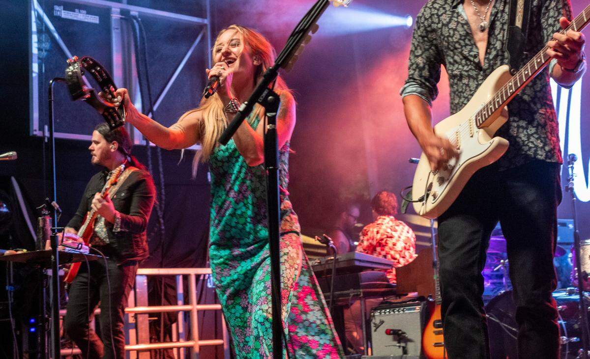 Margot Price performs Day 2 of the Hopscotch Music Festival Friday, Sept. 8 2023 at Moore Square in Raleigh.