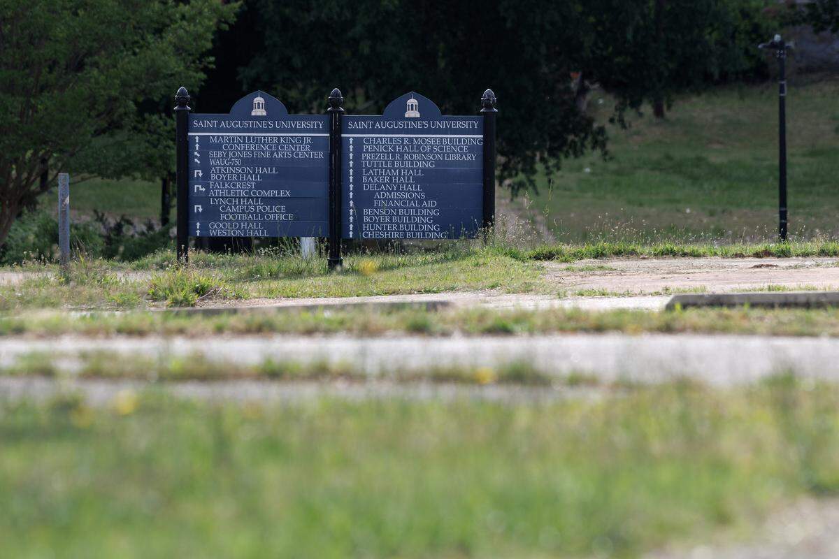 The campus of St. Augustine’s University is pictured on Thursday, April 30, 2026, in Raleigh, N.C.