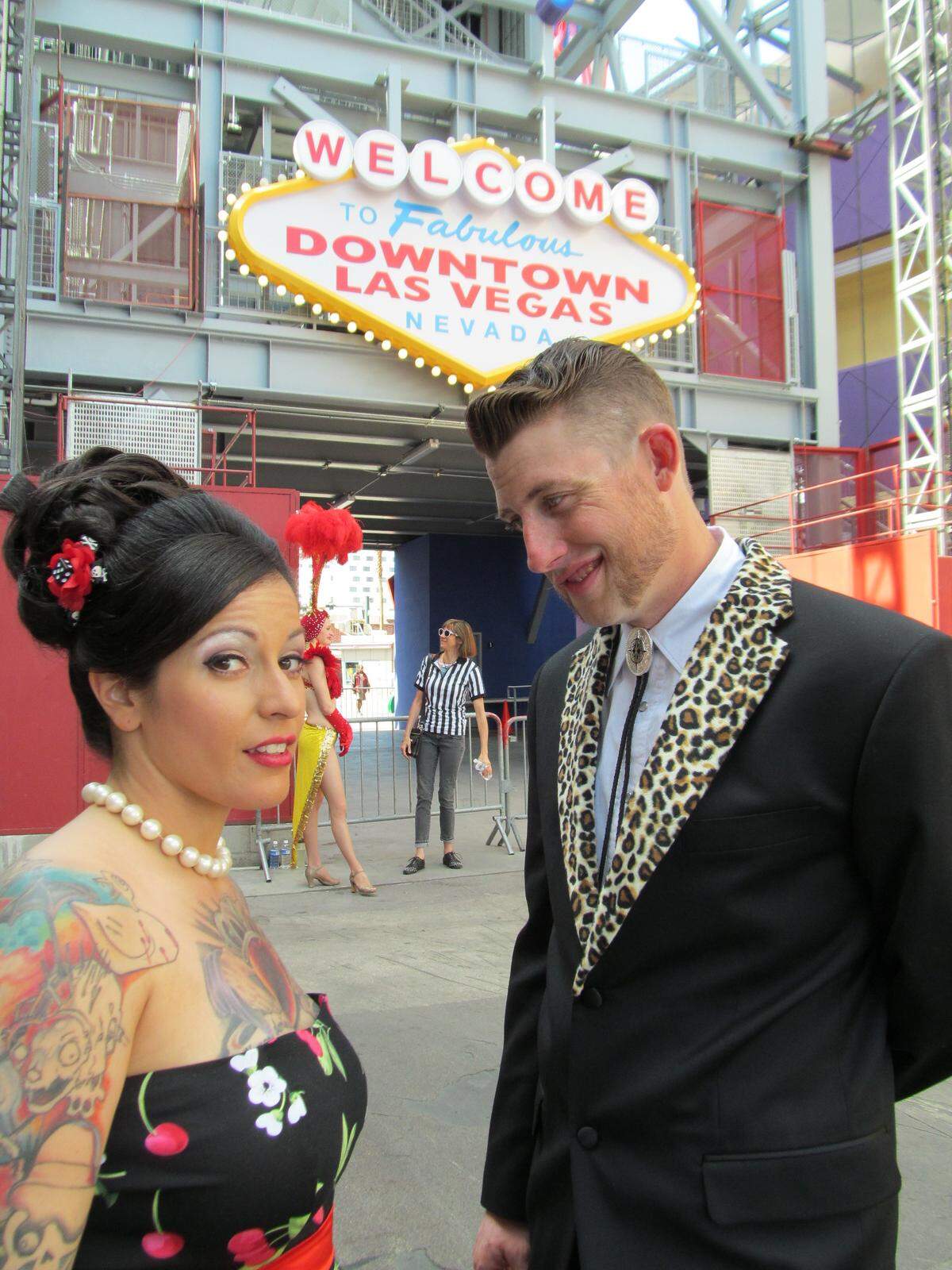 Donna Natosi and Ryan Walton on their wedding day in Las Vegas in 2014.