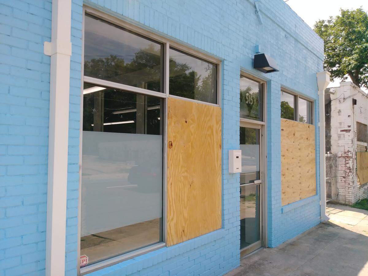 The Blount Street office space of VK Fields & Co., a public relations firm, was vandalized following protests in Raleigh over the police-custody death of George Fields in Minneapolis. 