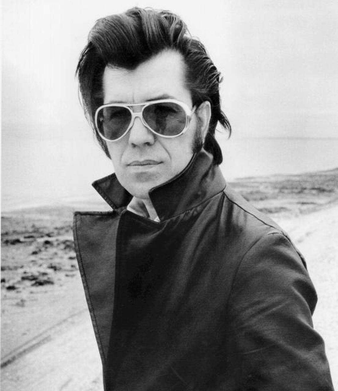 Link Wray in 1974 promoting “The Link Wray Rumble” LP in California.