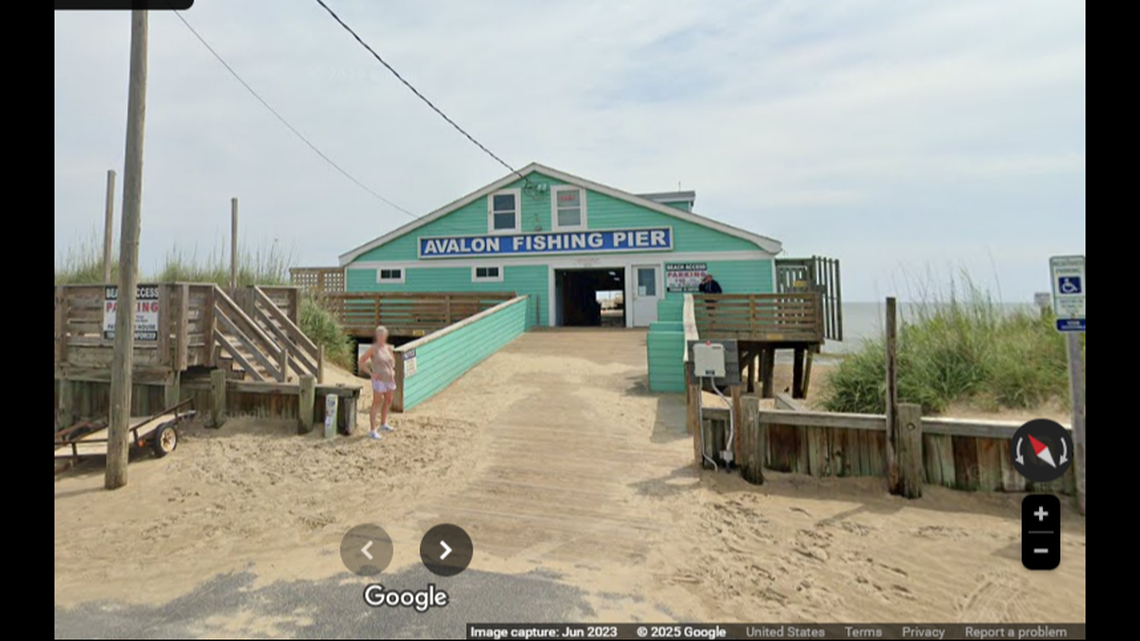 The shots were fired in the parking lot of the Avalon Pier, and then the suspect fled north to Southern Shores, police say.