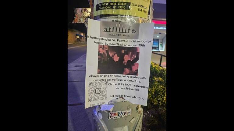 After Raleigh show, Chapel Hill club cancels event with controversial influencer