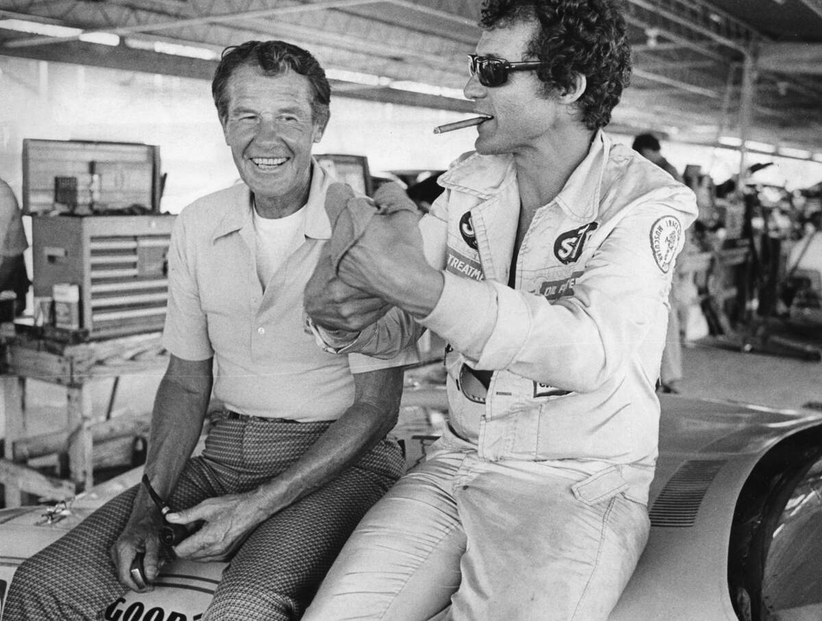 Richard Petty (right) and father Lee Petty in 1978.