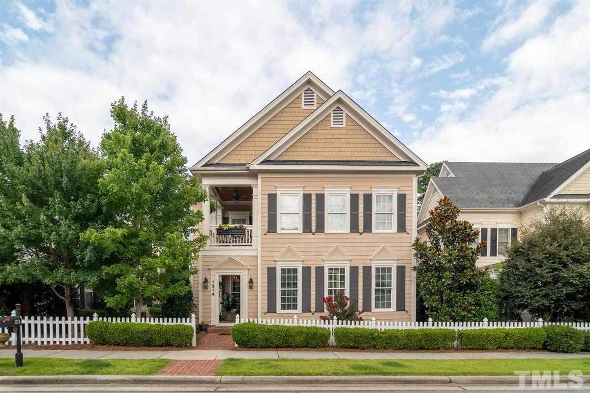 A home listed for sale as of Aug. 5, 2021 at 1214 Bluff Oak Drive in Cary for $725,000 with five bedrooms, 4.5 bathrooms and 3,715 square feet.