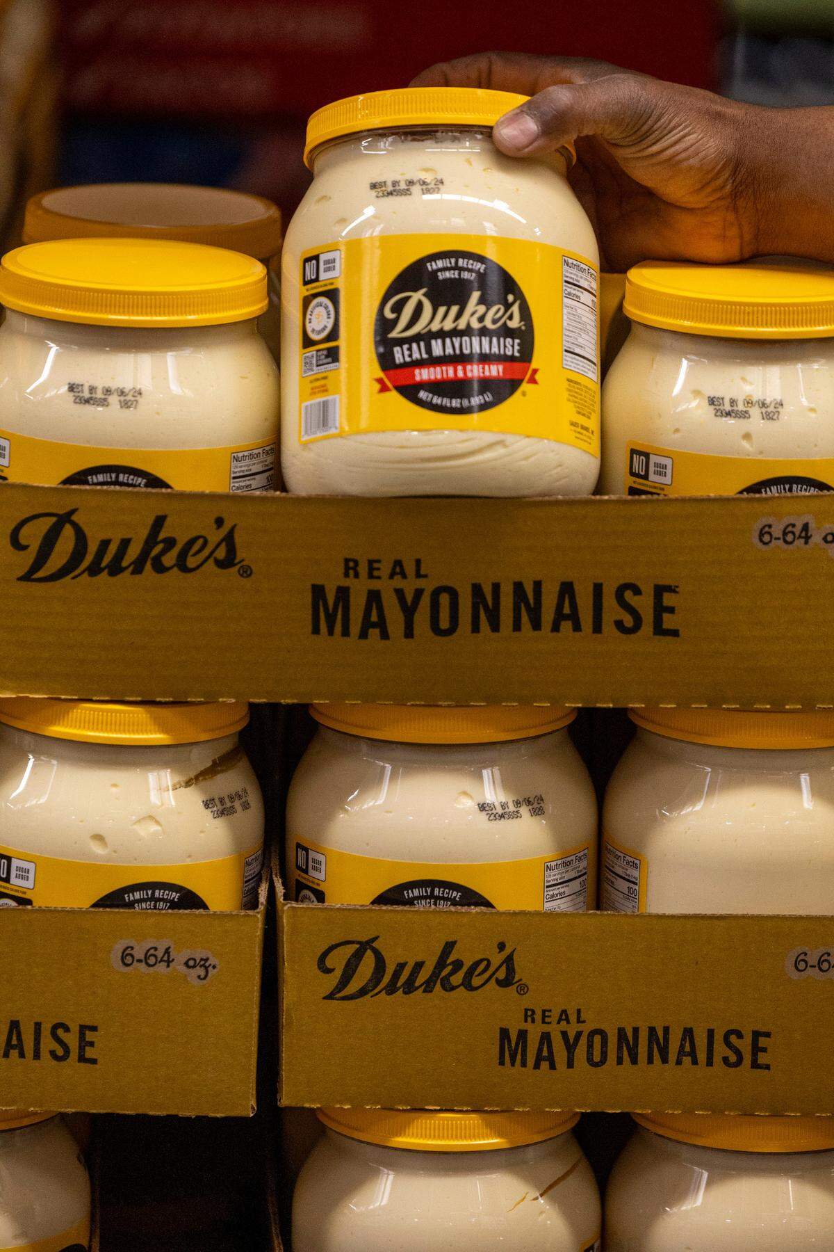 Duke’s Mayonnaise at a Sam’s Club in Raleigh, N.C., on Friday, March 1, 2024.