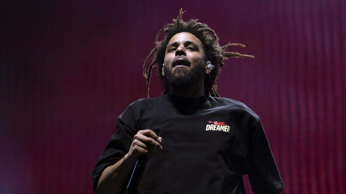 J. Cole headlines the Dreamville Festival in Raleigh, N.C., Sunday, April 2, 2023.