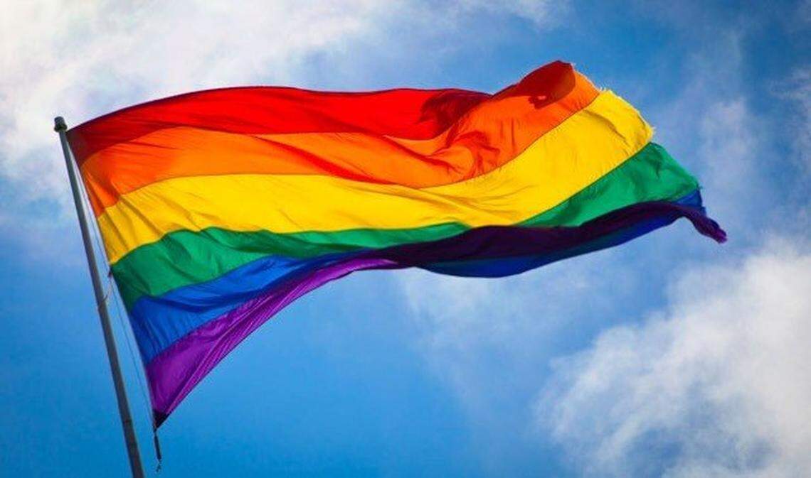 The rainbow flag is a symbol of lesbian, gay, bisexual, transgender, queer (LGBT) pride.