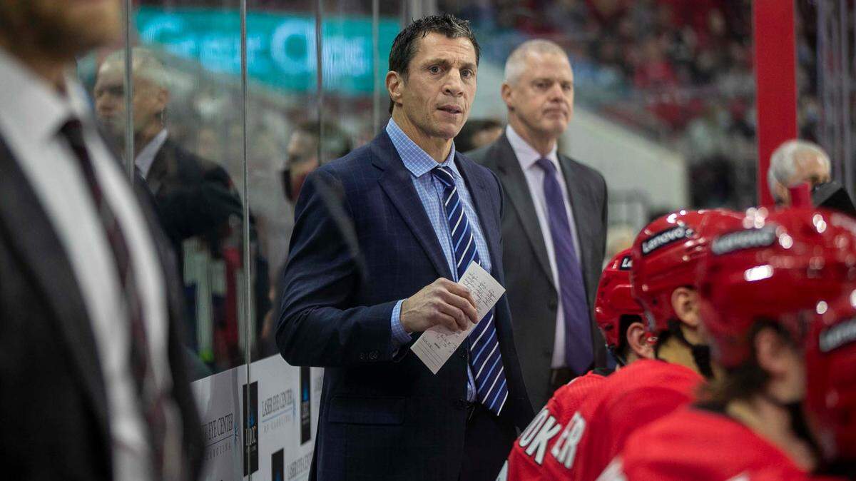 Carolina Hurricanes coach Rod Brind’Amour.