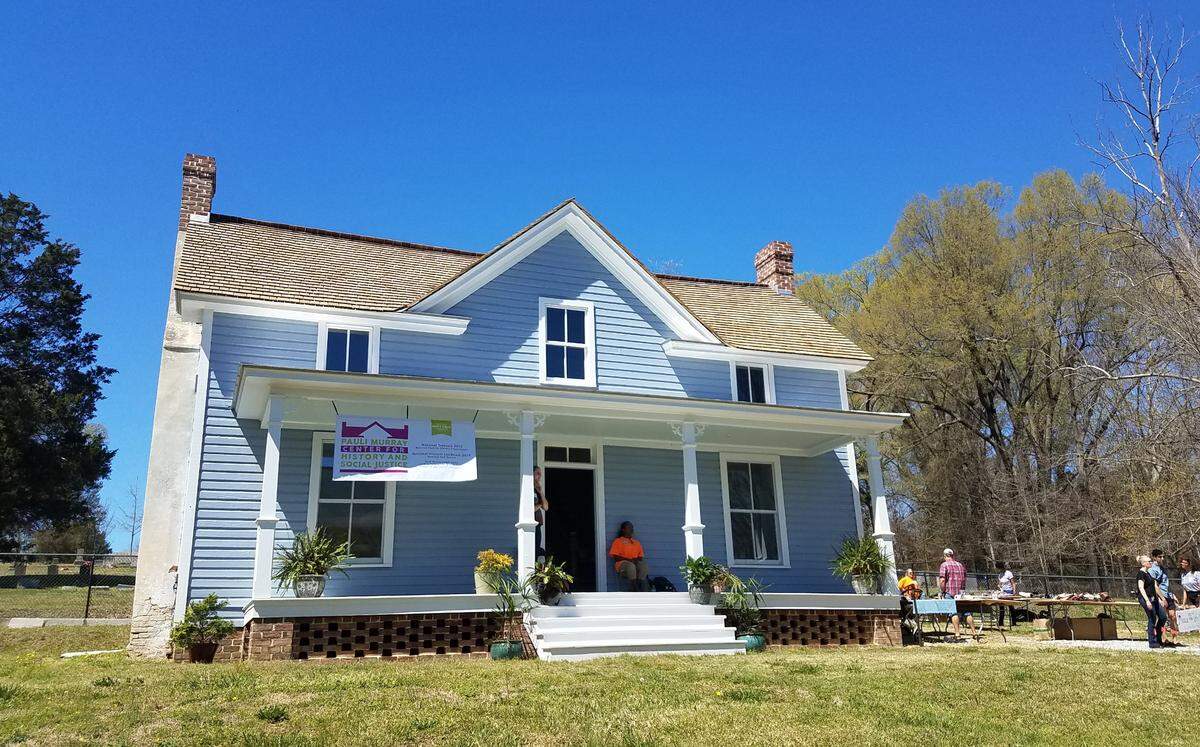 The historic Pauli Murray House at 906 Carroll St. in Durham, N.C., photographed in 2017.