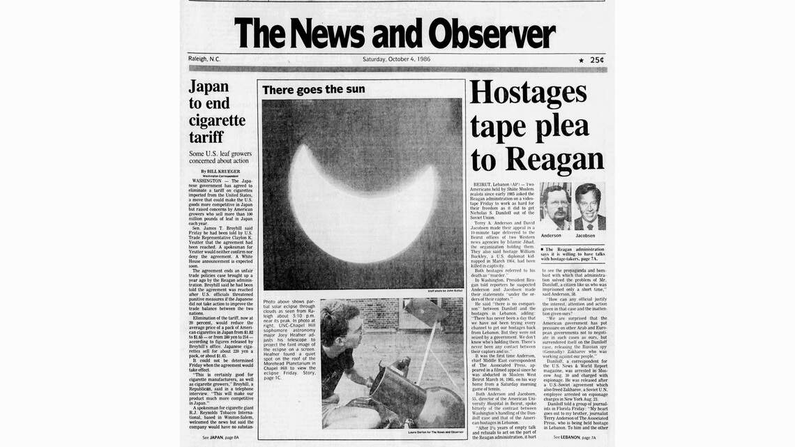 Rare skywatching treat & boy shot in chest survives — Today in Triangle History