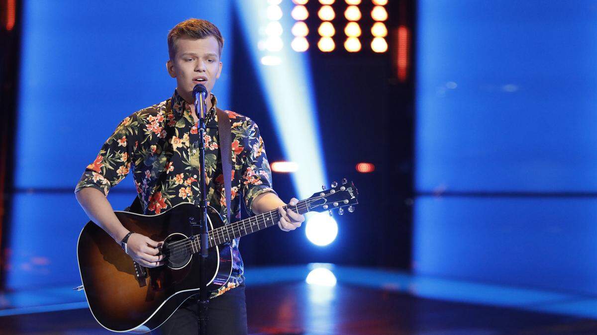 Britton Buchanan of Sanford auditions in the Season 14 premiere of "The Voice" on NBC.