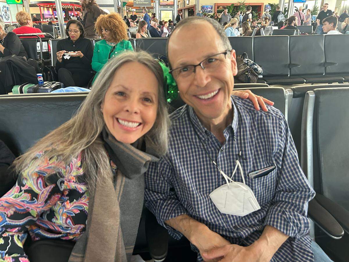 Carmen Ludtke and Ben Snow head to Dublin on the first nonstop flight from RDU to the city in Ireland. It is the couple’s 10th anniversary.