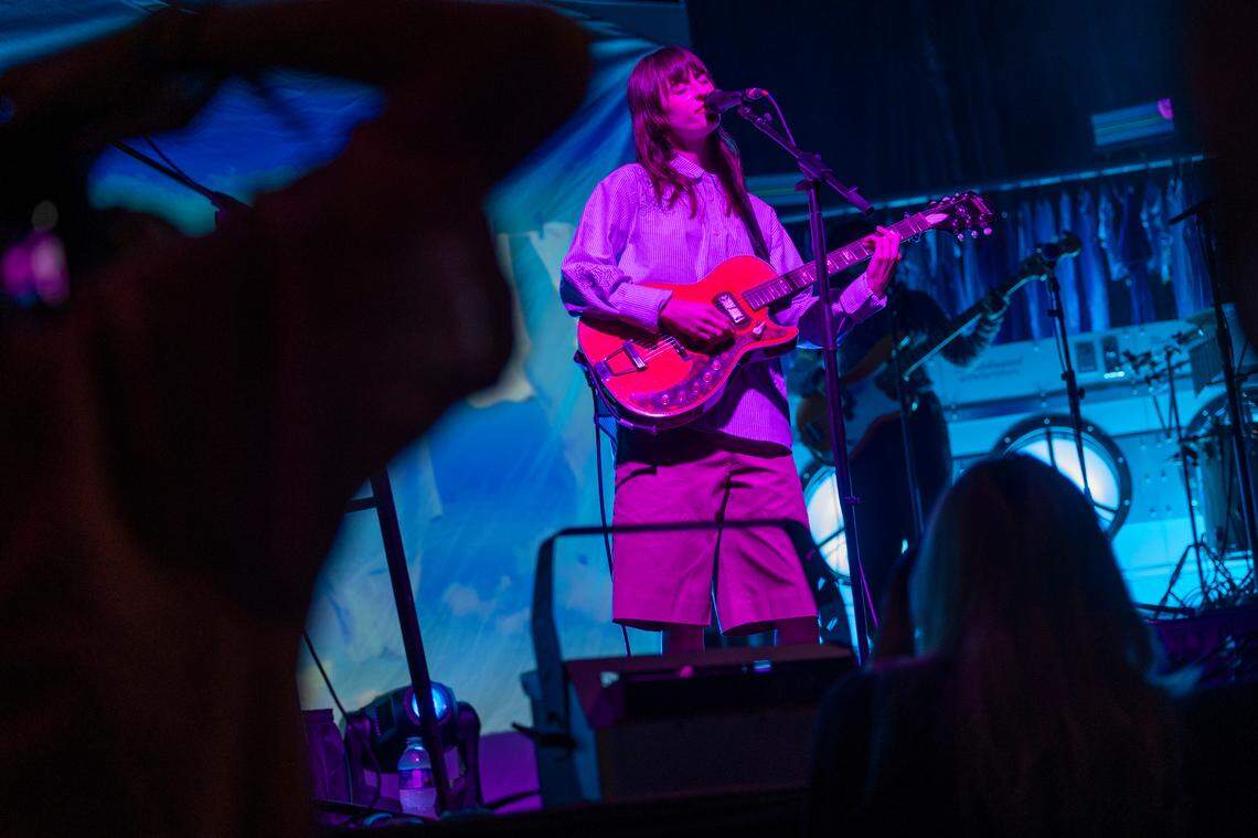 Faye Webster performs at City Plaza in Raleigh during the Hopscotch Music Festival on Friday, Sept. 6, 2024.