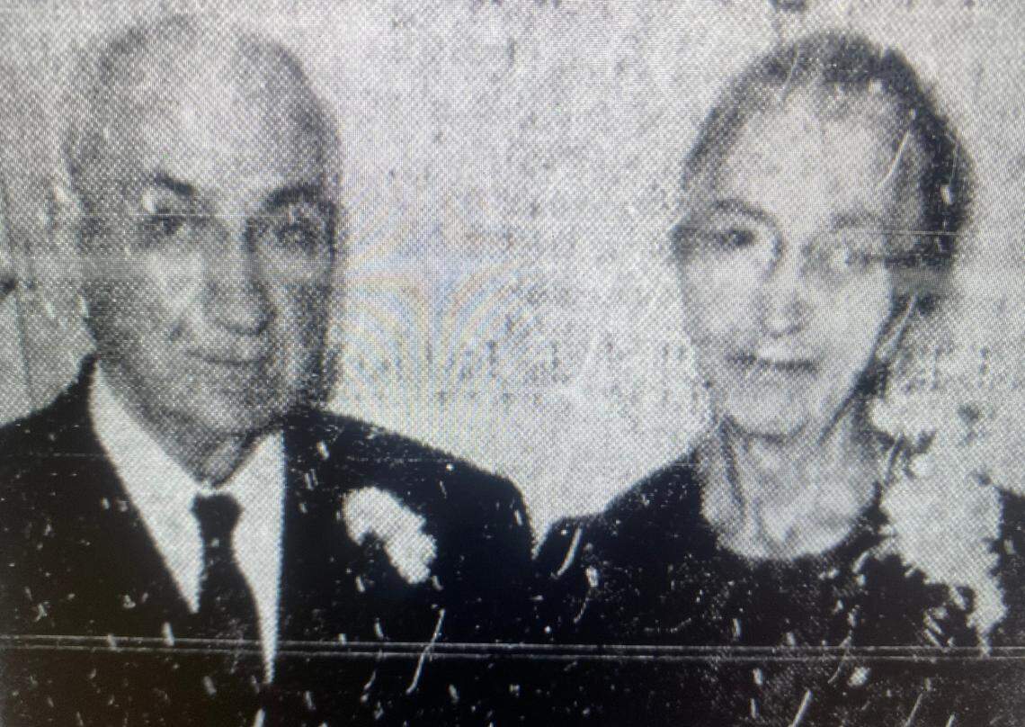Fabius Page, of what was formerly known as Nelson, pictured with his wife Annie Lee on their 50th anniversary in this photo from the Durham Sun.