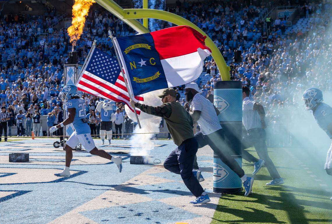 The Tar Heels enter Kenan Stadium for their game against Campbell on Saturday, November 4. 2023 in Chapel Hill, N.C.
