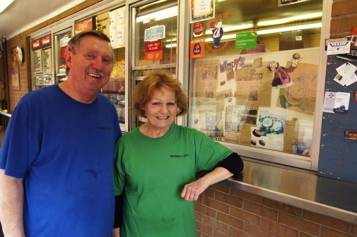 Larry and Brenda Mishoe will close their burger shack Wimpy’s Grill after 32 years in Durham.