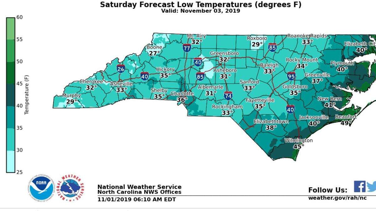 Forecast: Freeze warning, frost advisory for Raleigh, Durham | Raleigh ...
