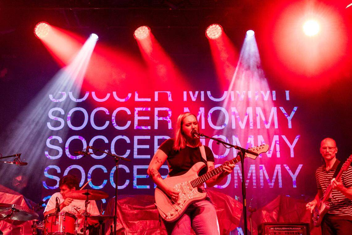 Soccer Mommy performs on day 3 of the Hopscotch Music Festival Saturday, Sept. 9 2023 at City Plaza in Raleigh.