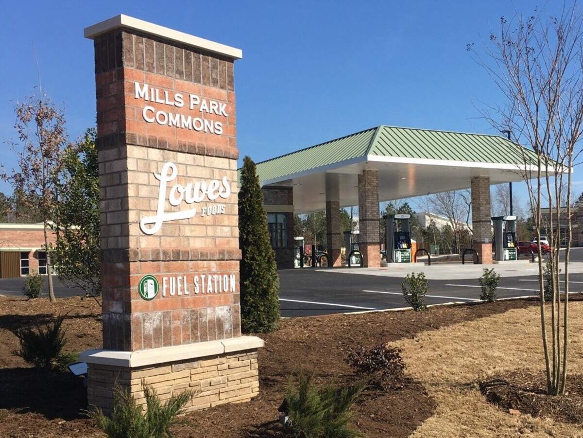 The Lowes Foods Fuel Station on Mill Park in Cary, NC.