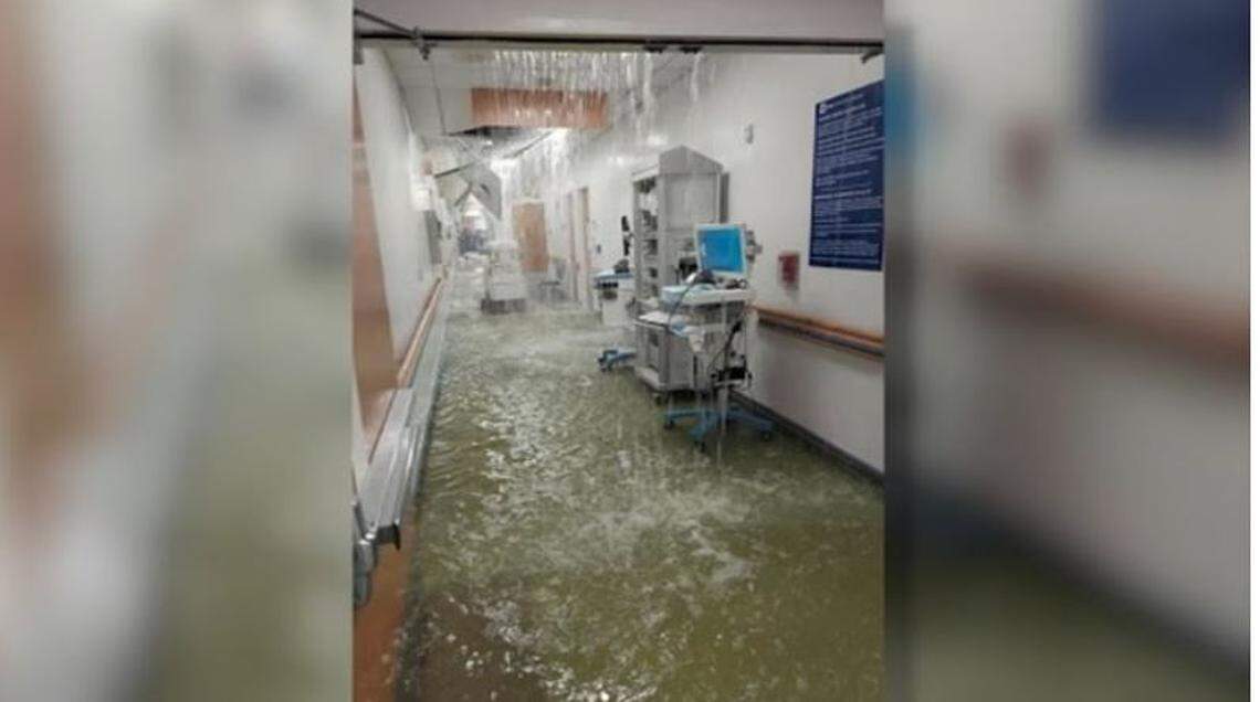 Incoming emergency room patients are being redirected to other nearby hospitals.