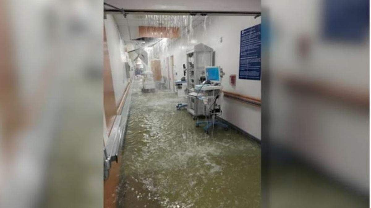 Incoming emergency room patients are being redirected to other nearby hospitals.