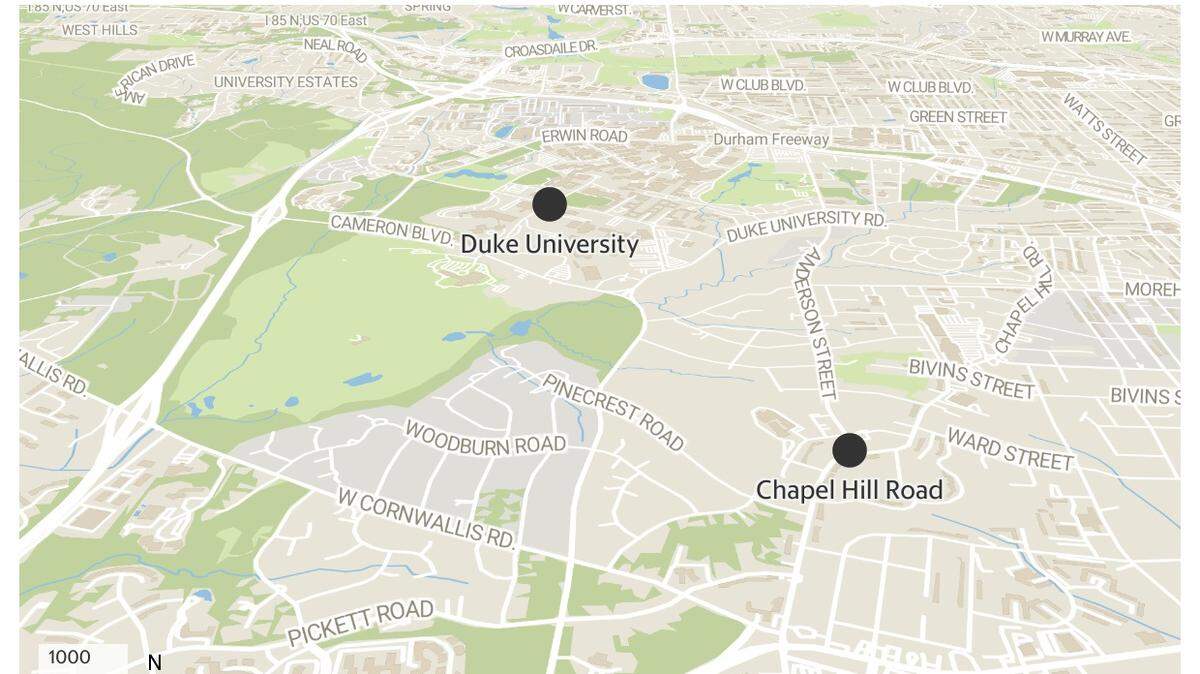Neighbors are asking the city to police off-campus student parties in the 2500 block of Chapel Hill Road.