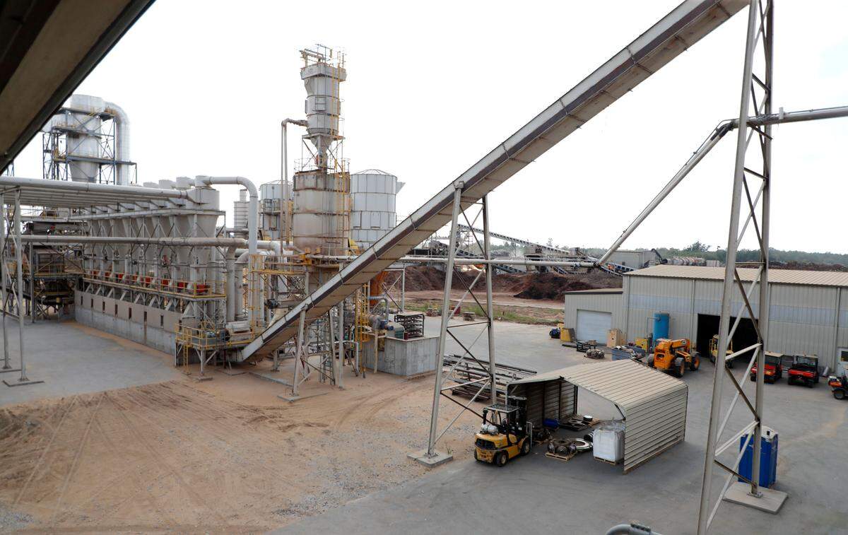 The Enviva plant in Northampton County, N.C. is seen in this photo taken Tuesday, Sept. 3, 2019. Enviva is the world’s largest producer of wood pellets,