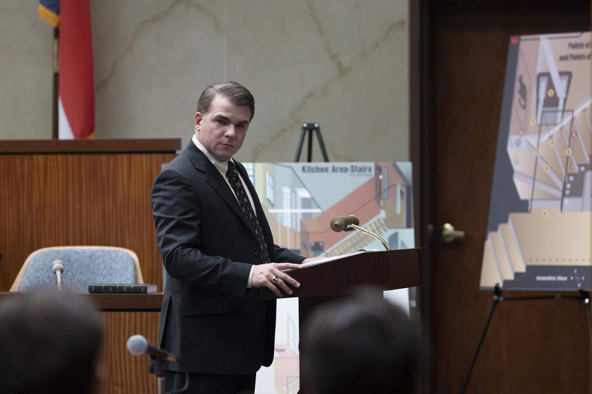 Cullen Moss as Durham DA Jim Hardin in the HBO Max series “The Staircase.”