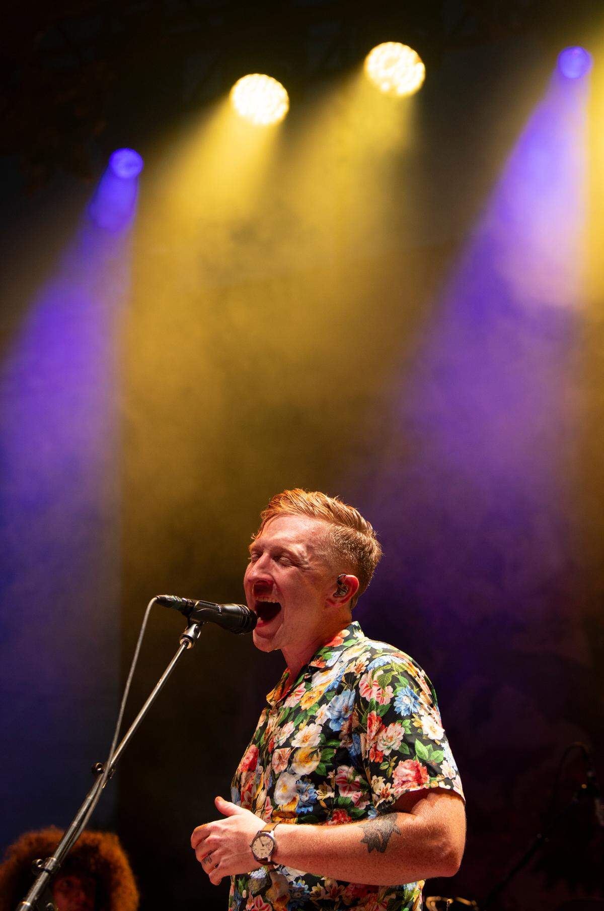 Traditional country, bluegrass, and folk singer Tyler Childers played to a sold-out crowd at Raleigh, N.C.’s Red Hat Amphitheater Sunday night, Aug. 13, 2023.