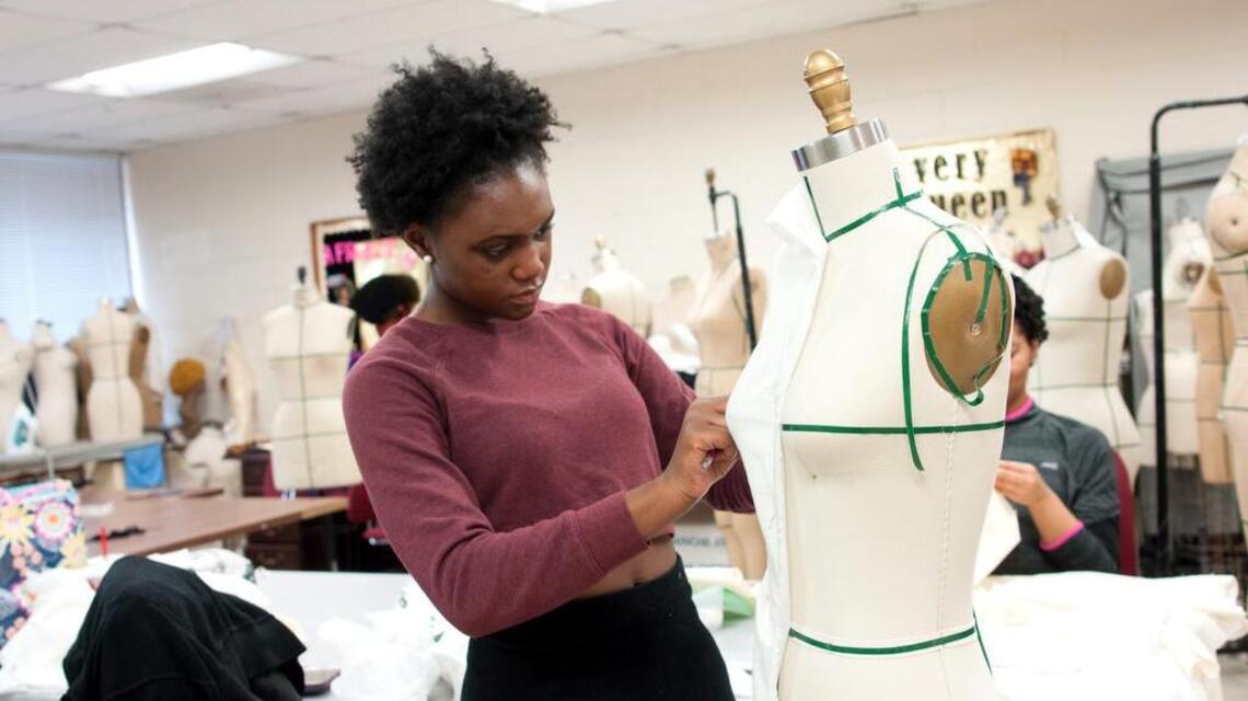 Student fashion show inspired by hip-hop, and the '90s